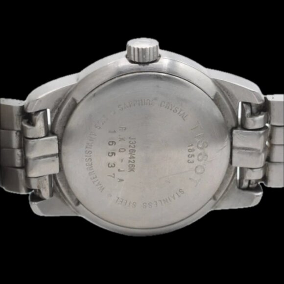 Vintage Tissot PR50 Date White Dial Ladies Quartz Wristwatch Swiss Steel - Picture 3 of 5